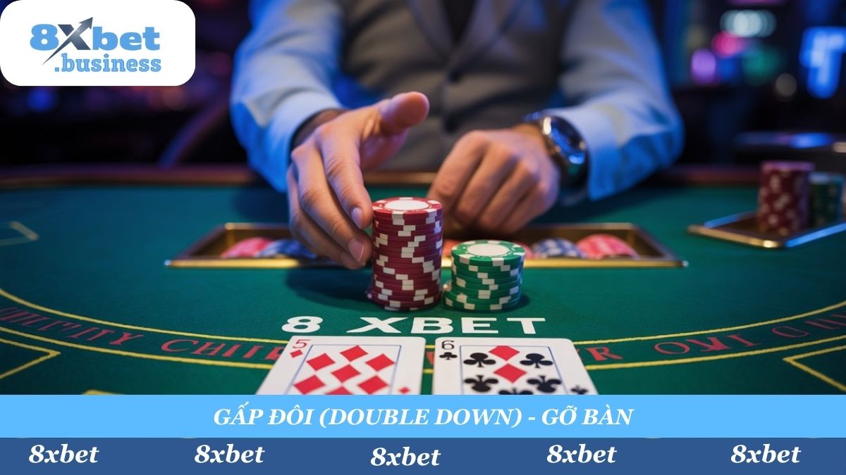 Tận dụng thời cơ vàng: Biết khi nào 'Gấp Đôi' (Double Down) khi có 10 hoặc 11 điểm là chìa khóa để tối đa hóa lợi nhuận tại Xì Dách 8xbet.