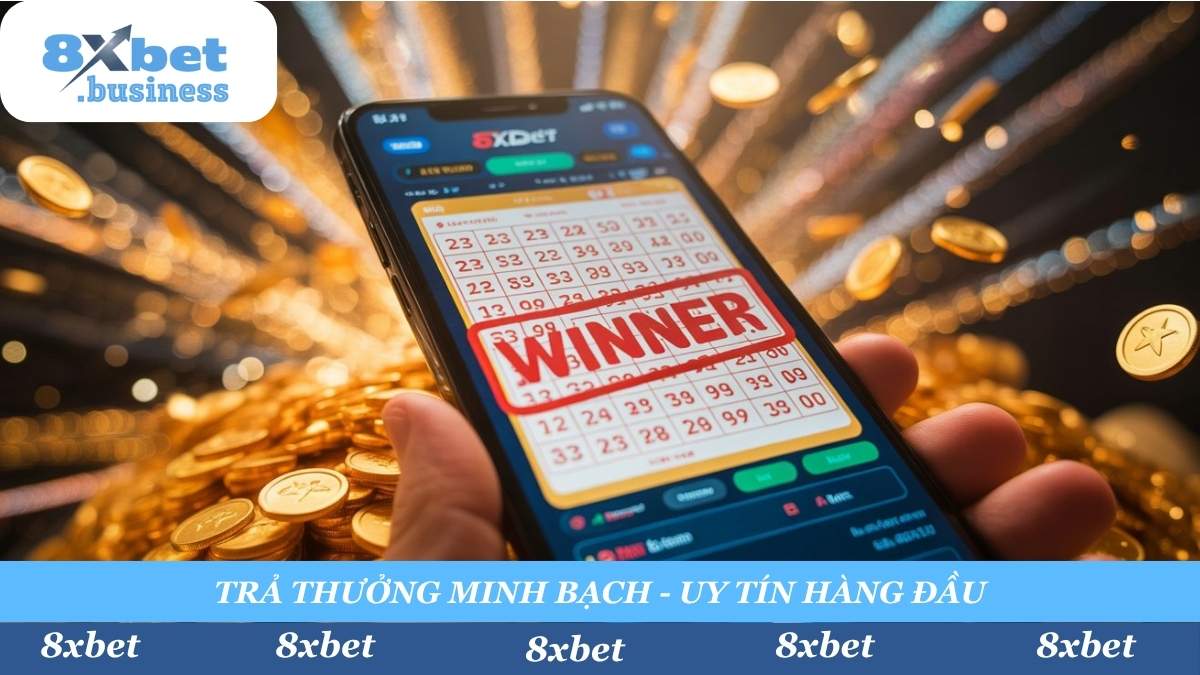 Chốt số may mắn, "húp" trọn giải thưởng lớn tại Xổ Số 8xbet. Nền tảng uy tín, được bảo chứng bởi Chelsea FC, cam kết trả thưởng sòng phẳng và minh bạch, giúp bạn an tâm "vào bờ".